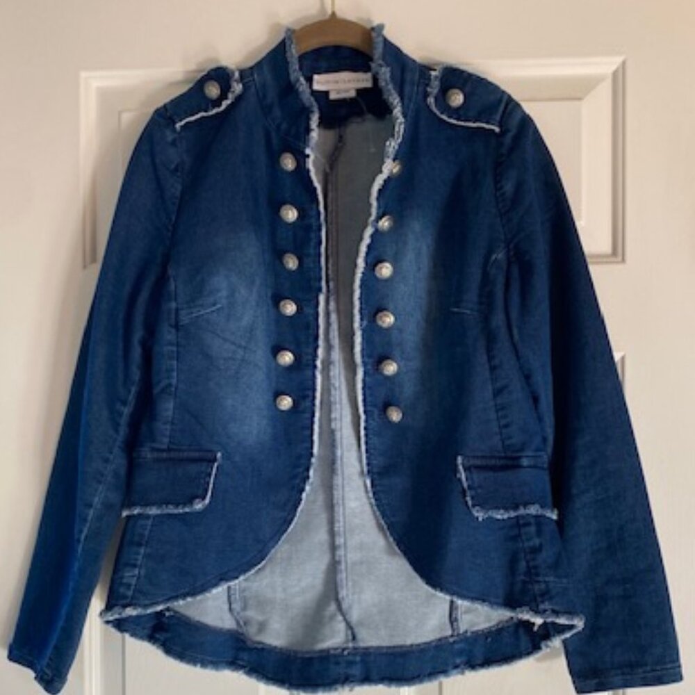 Olivia Lauren denim military-style jacket